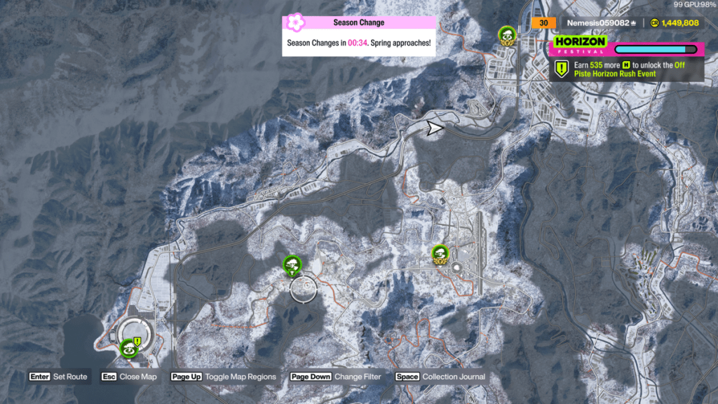 Cross country race in Forza Horizon 6
