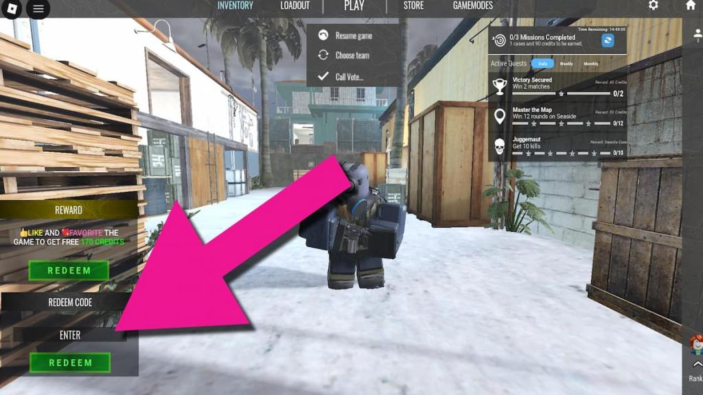 How to redeem codes in Defuse Division