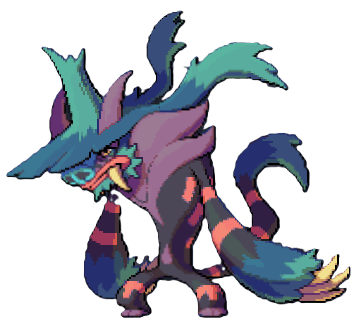 Natmiss, the darker evolution of Chagma in LumenTale