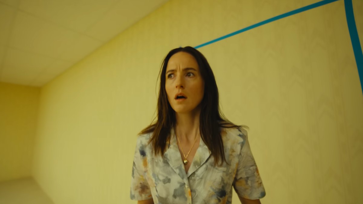 Mary Kline looking shocked after no-clipping to the Backrooms