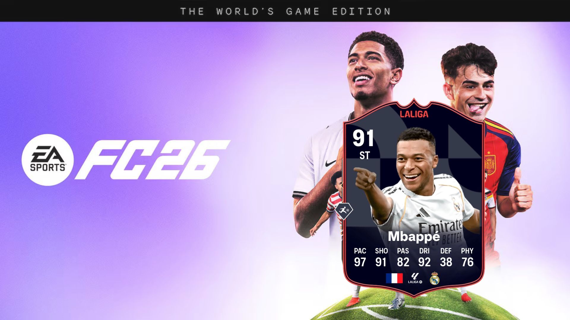 Mbappe LaLiga POTM card in FC 26