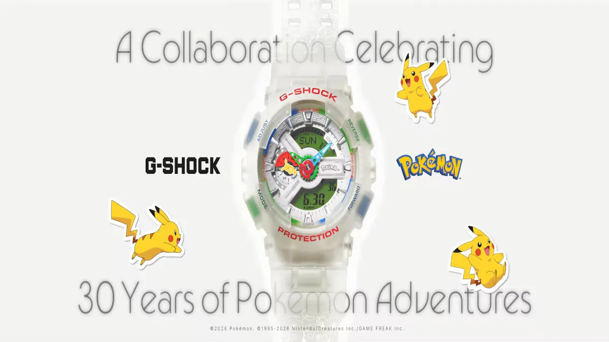 The Pokemon G-Shock Watch