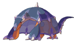 A large dragon creature whose body looks like an umbrella