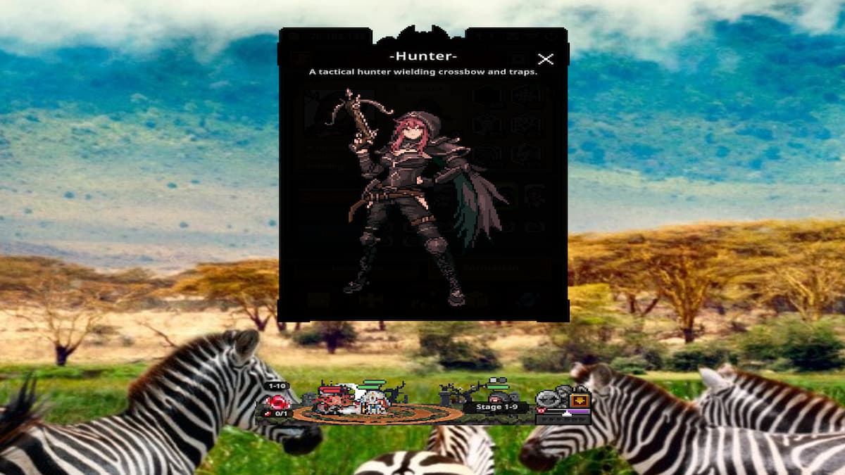The Hunter class in TBH: Task Bar Hero