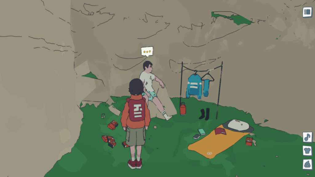 Man in the cave
