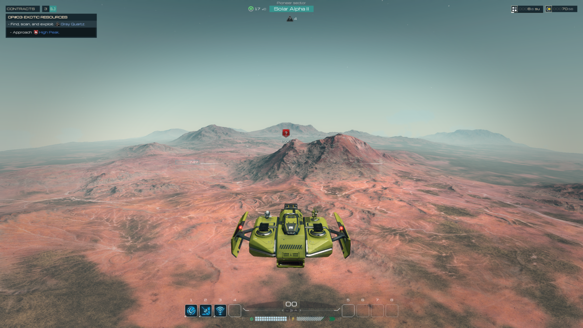 Flying your ship in SpaceCraft