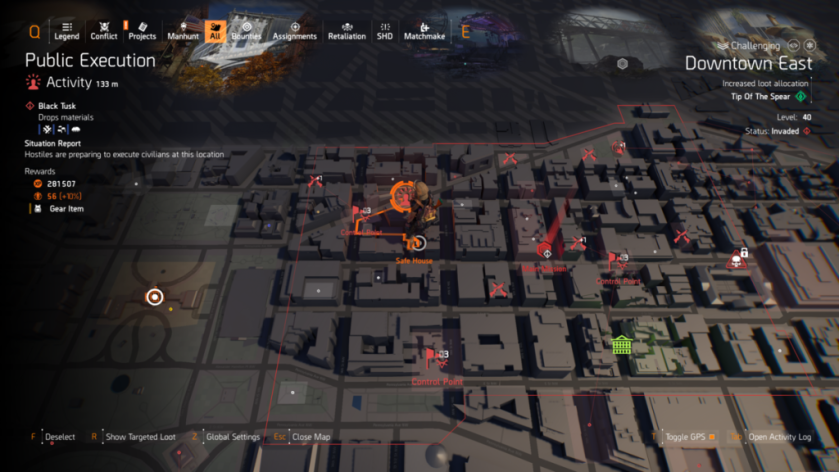The Division 2 Y8S3 Red Horizon Week 1 Manhunt: Scout 1 solutions
