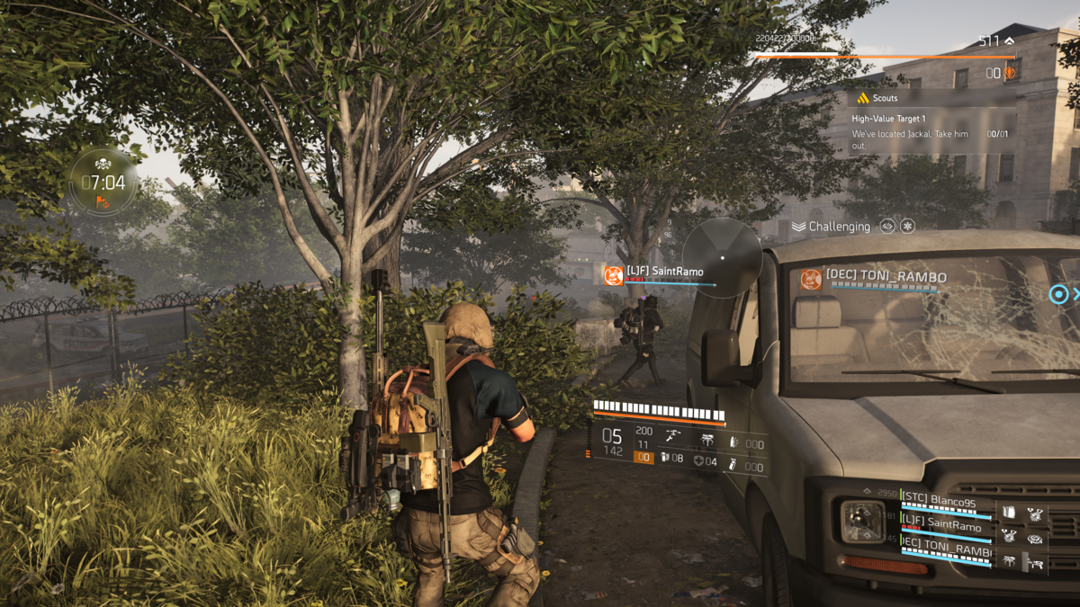 Slaying enemies in The Division 2