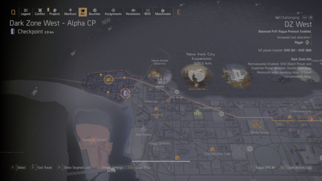 DZ West safe house in The Division 2