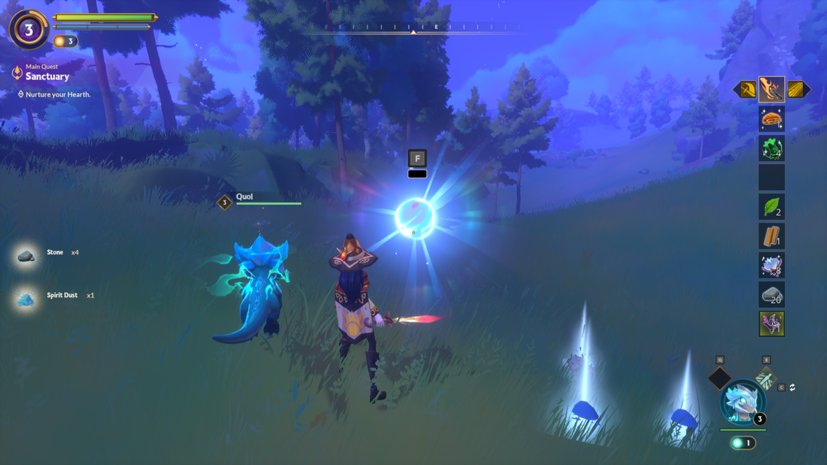 Killing creatures in Witchspire