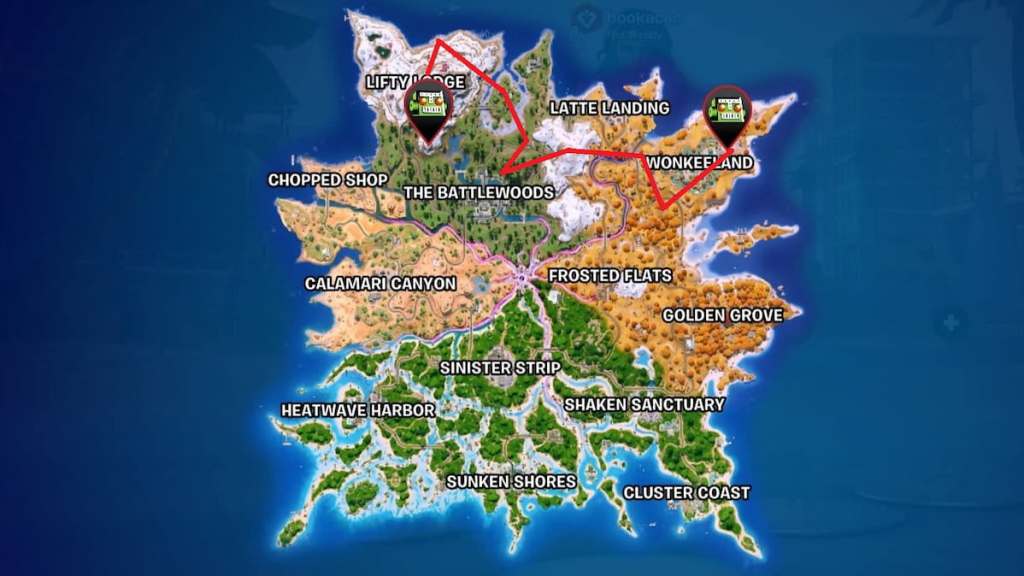 loot path on map for sprite chests
