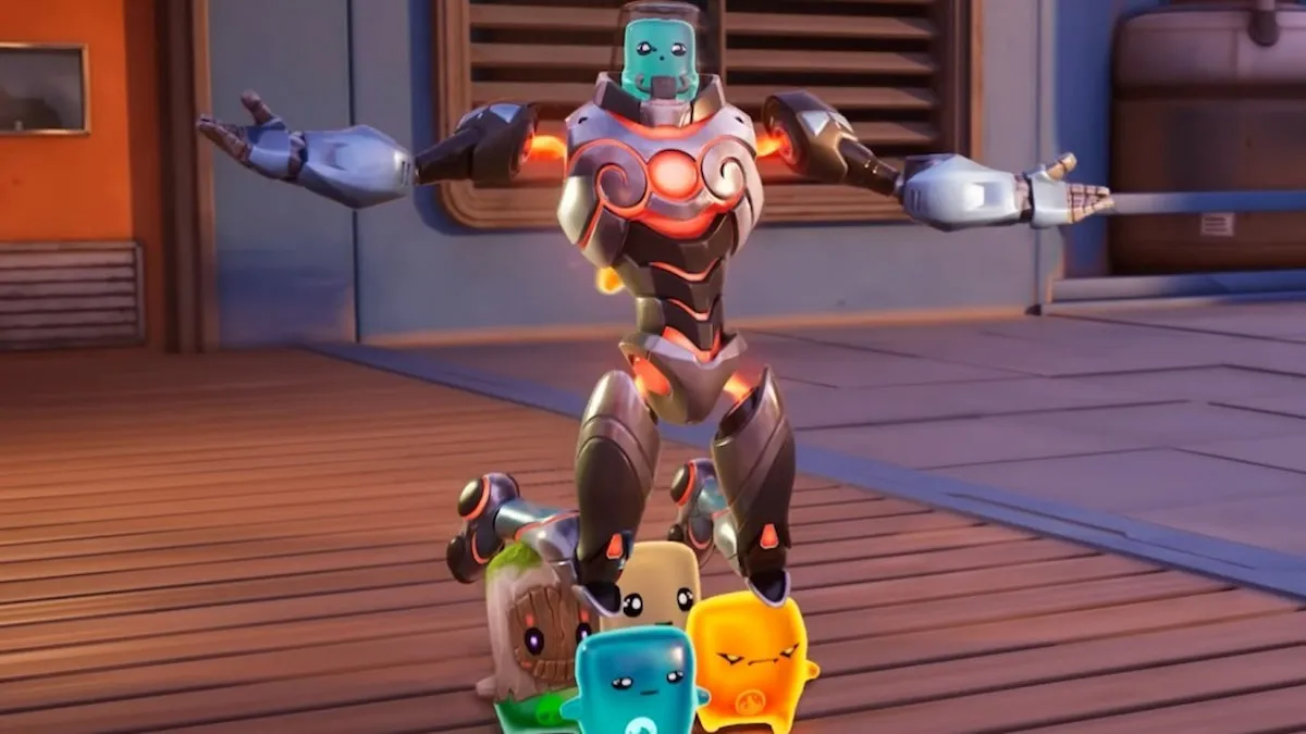 A sprite character riding on sprites in fortnite