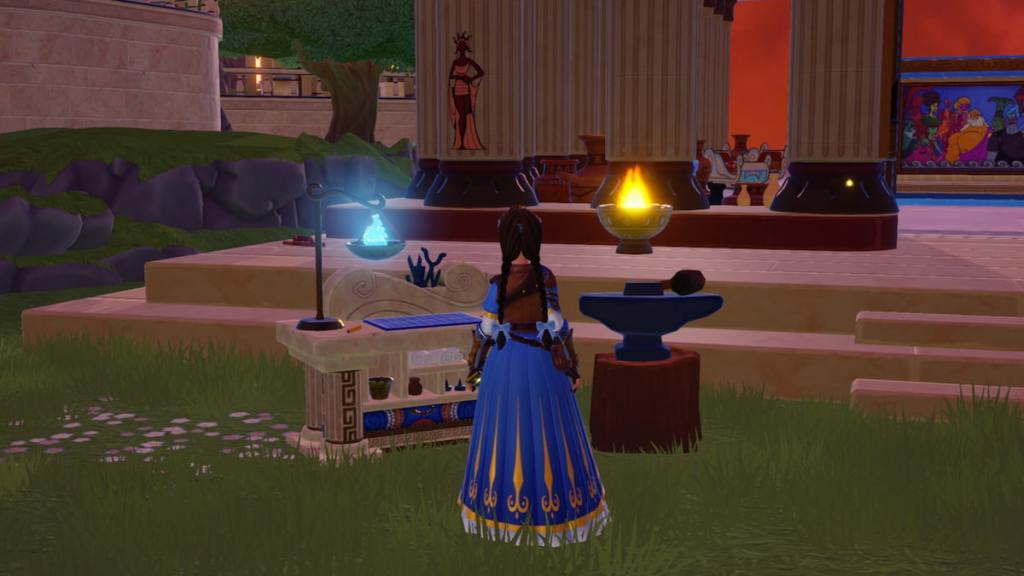 Fifth muse on pillar in disney dreamlight valley