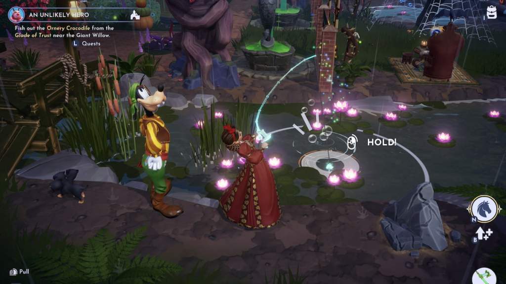 Fishing for ornery crocodile in disney dreamlight valley
