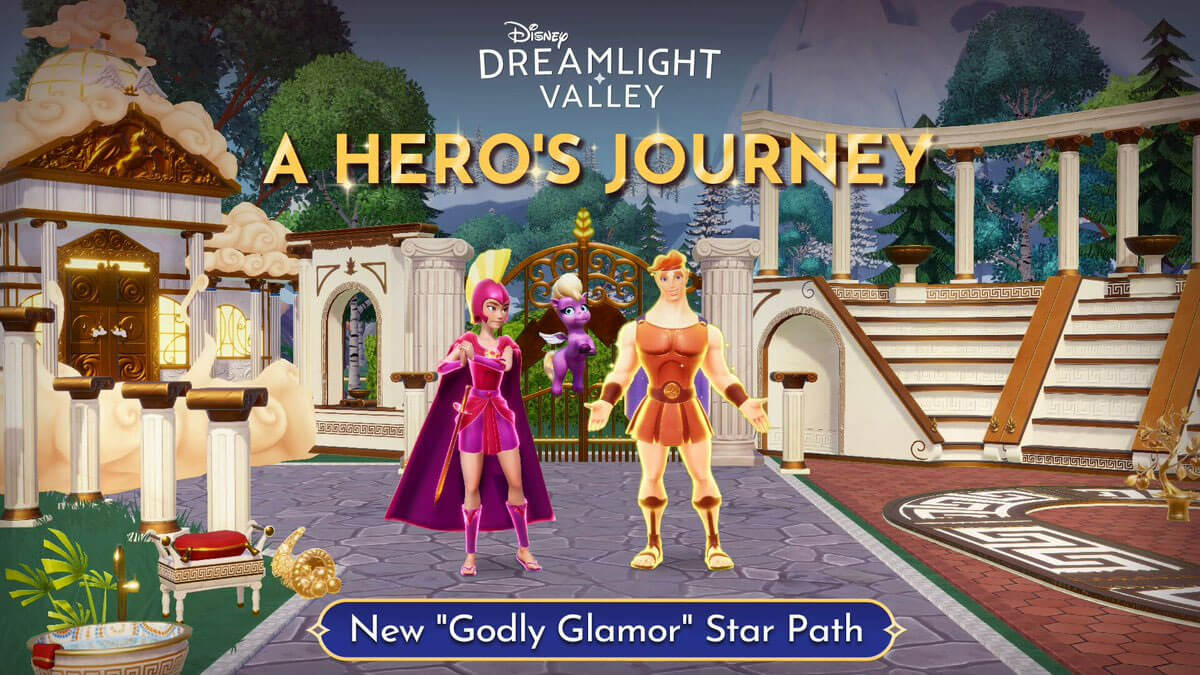 Godly glamor star path in disney dreamlight valley
