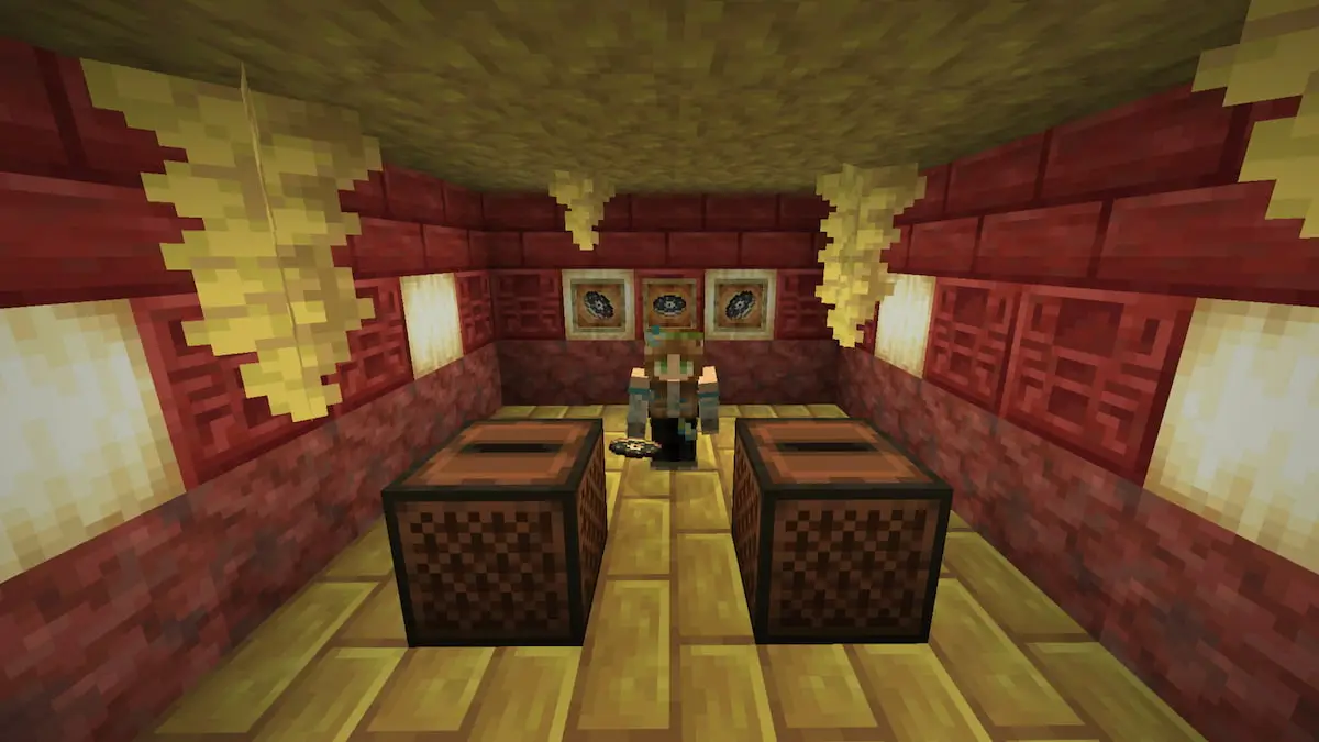 Holding bounce music disc in minecraft