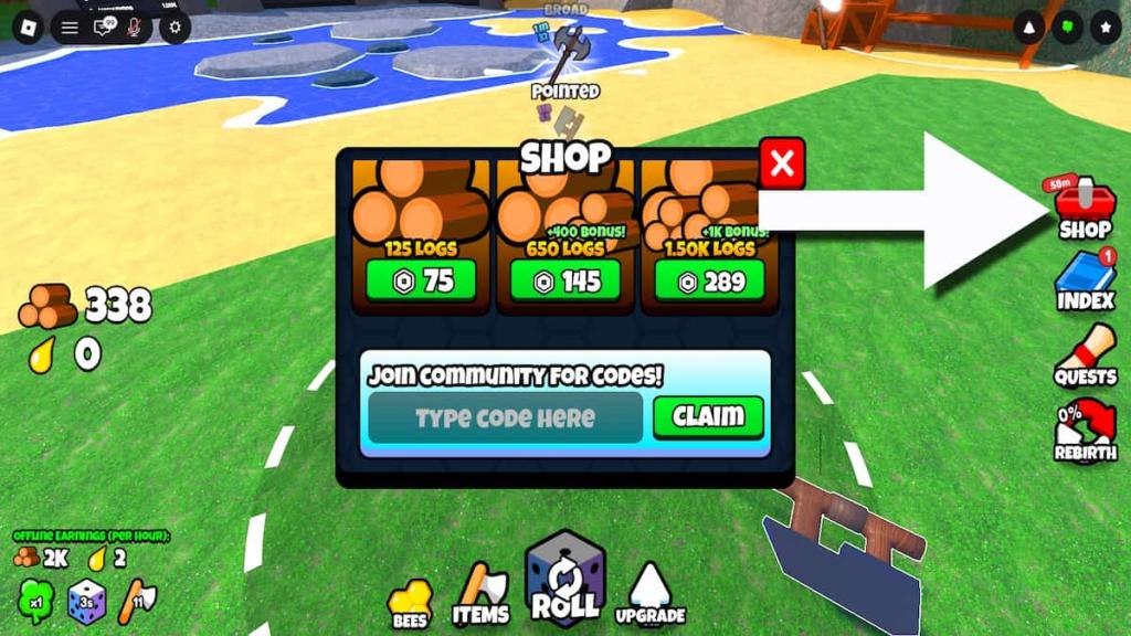 How to redeem codes in Axe RNG