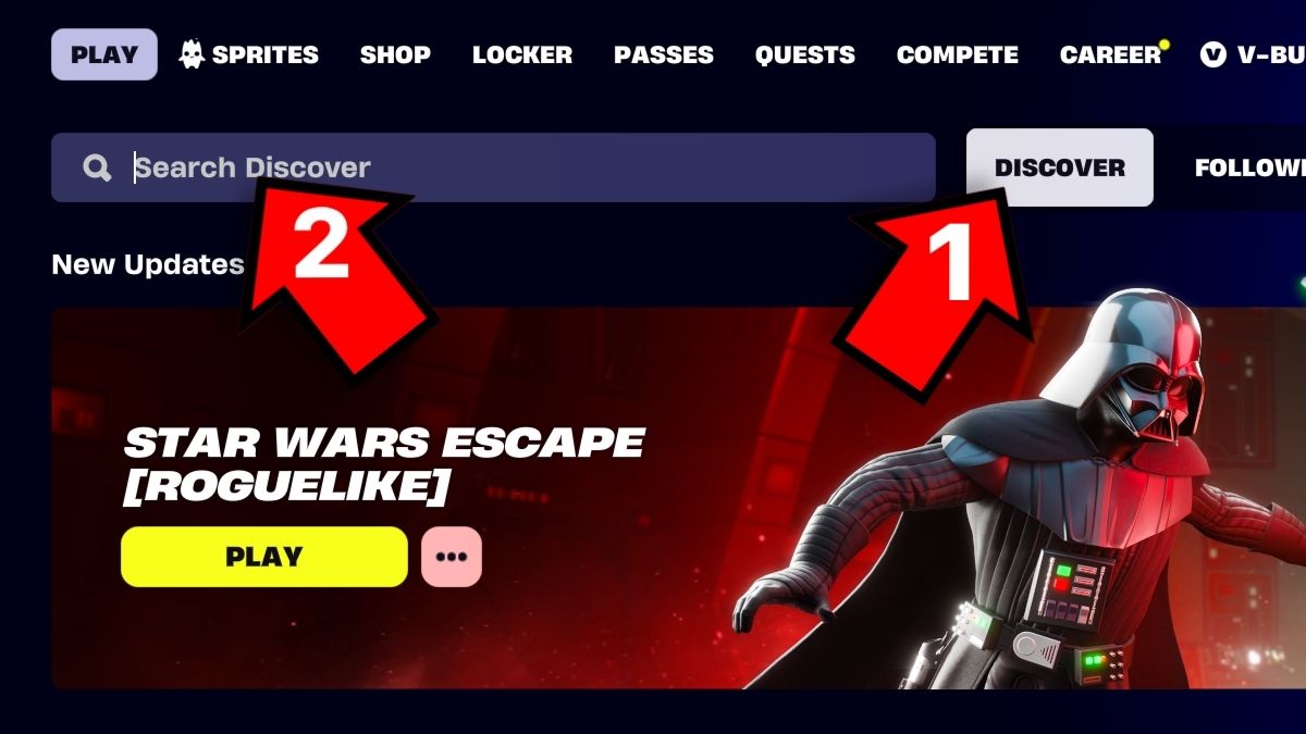 How to redeem FISH FOR BRAINROTS Fortnite codes step one