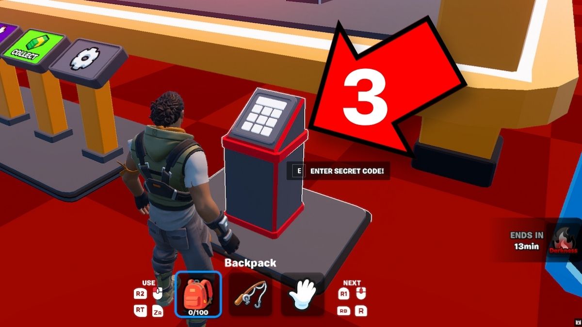 How to redeem FISH FOR BRAINROTS Fortnite codes step two