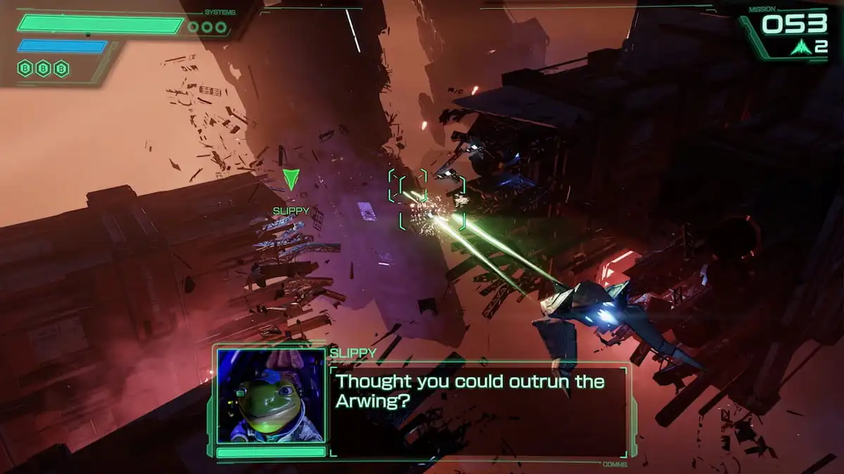 Star Fox Switch 2 Slippy flight gameplay