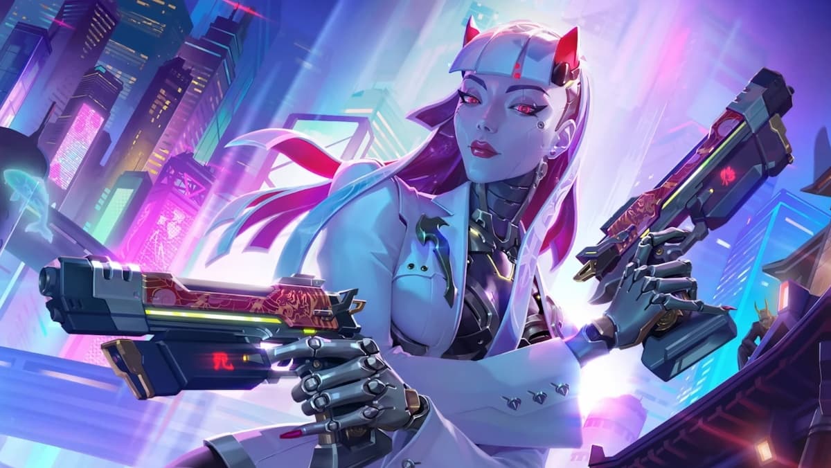 Overwatch's new hero Shion is a robot baddie who dual-wields hand cannons
