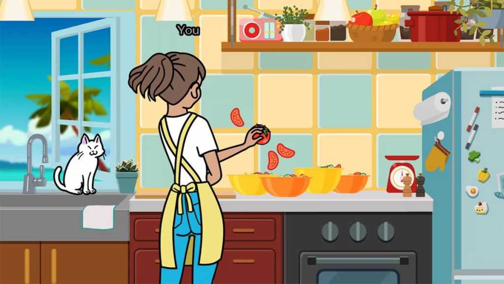 Rhythm Heaven Groove kitchen salad game