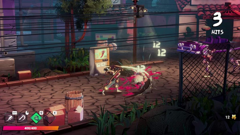 Mexican Ninja hack n slash combat