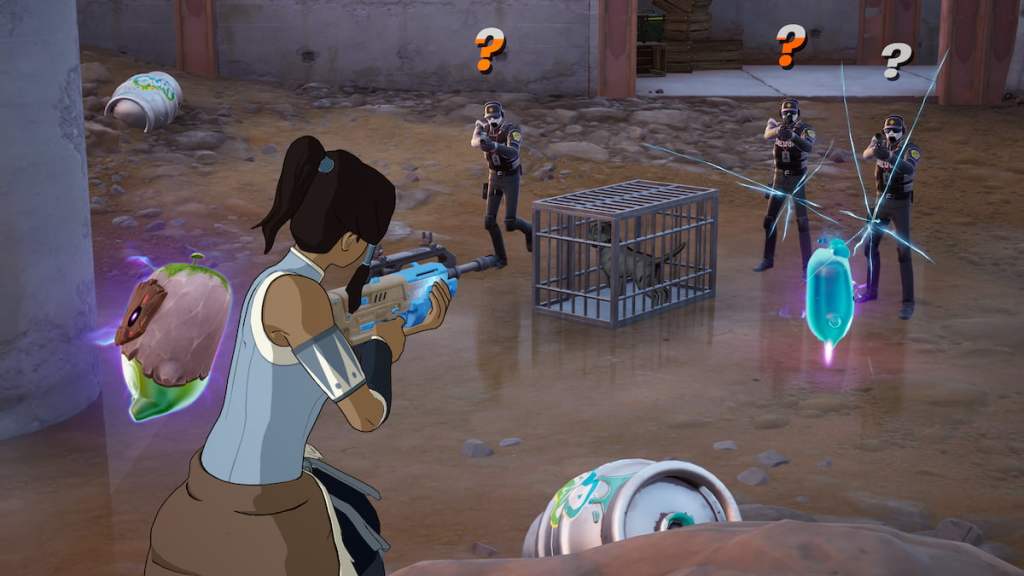 Preparing to fight to save john wick's dog in the sewer in fortnite