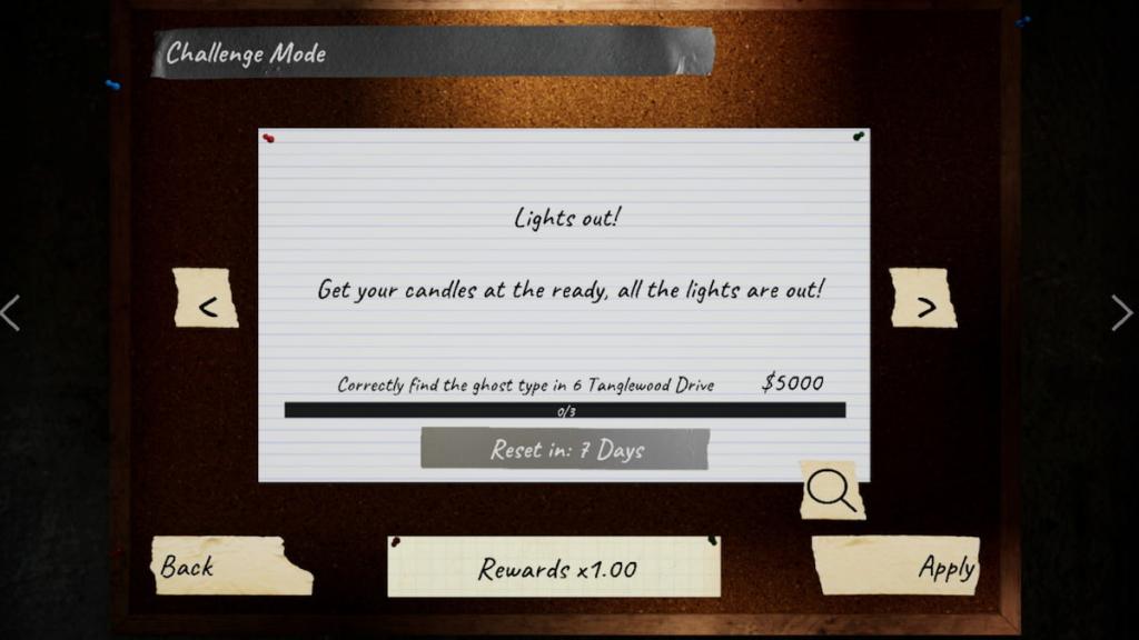 Weekly challenge mode in phasmophobia