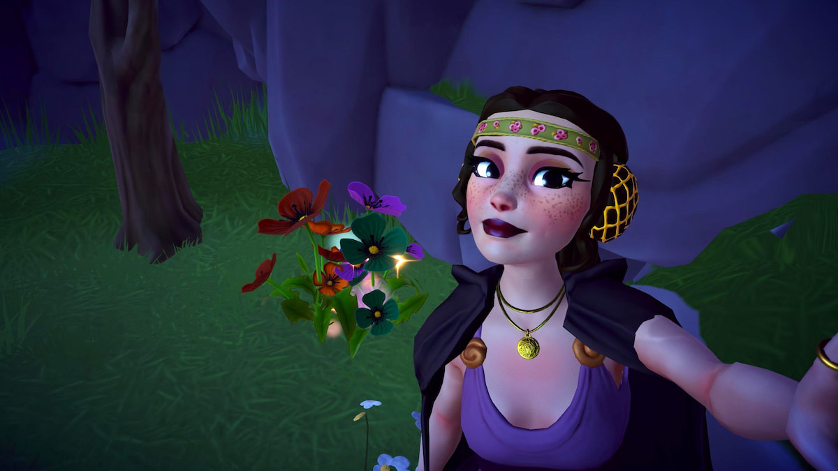 Offering flowers in disney dreamlight valley