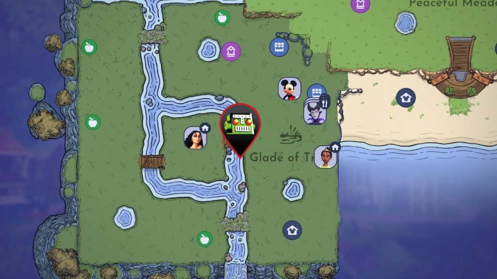 Ornery Crocodile map location in Disney Dreamlight Valley