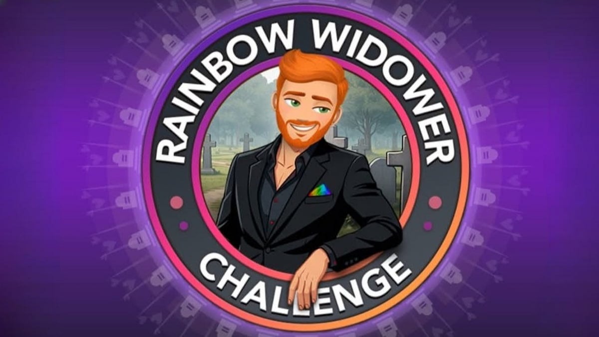 Rainbow Widower challenge art in bitlife