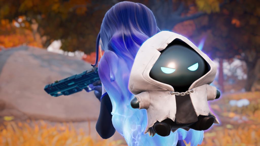 Running with aura sprite on back in fortnite