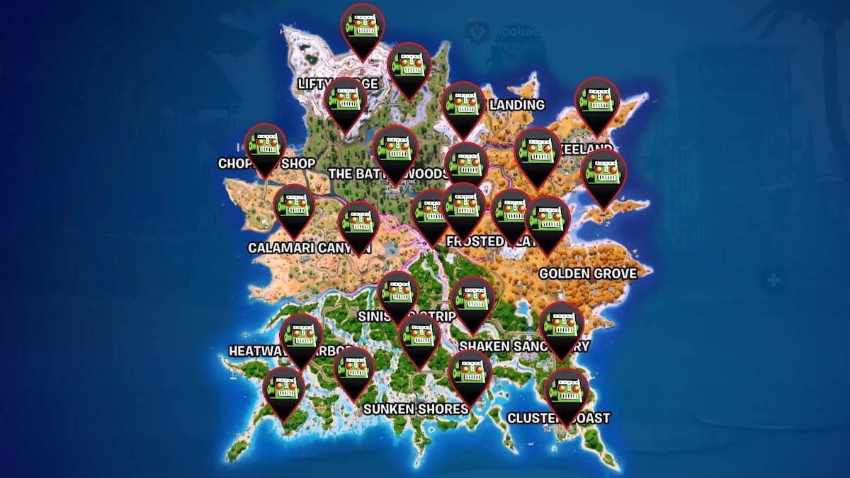 Where To Find Sprite Chests In Fortnite Chapter 7 Season 3 Destructoid Sprite Chest Map Locations Fortnite 