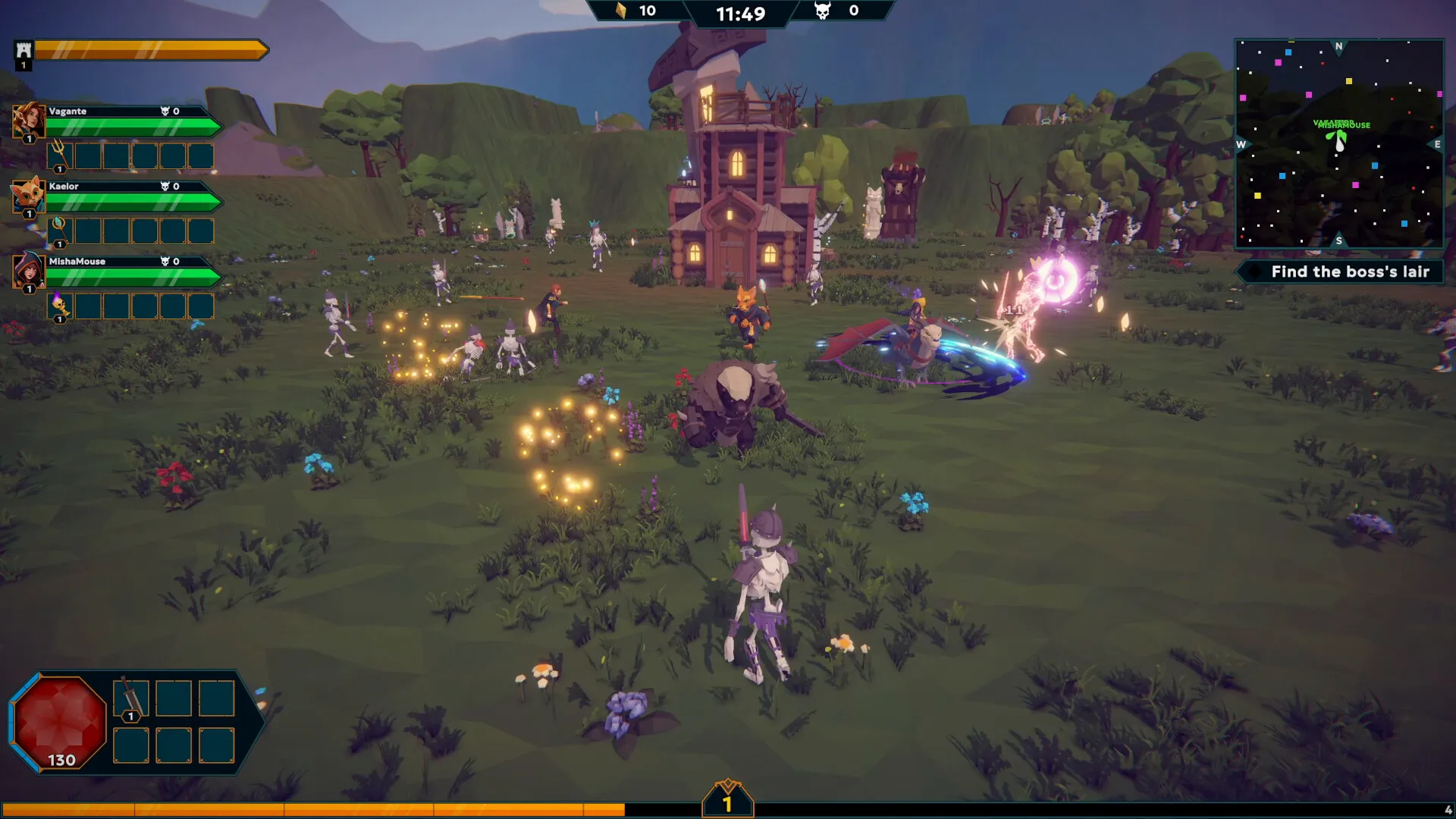 Players fighting in Sineus Arena Survivors