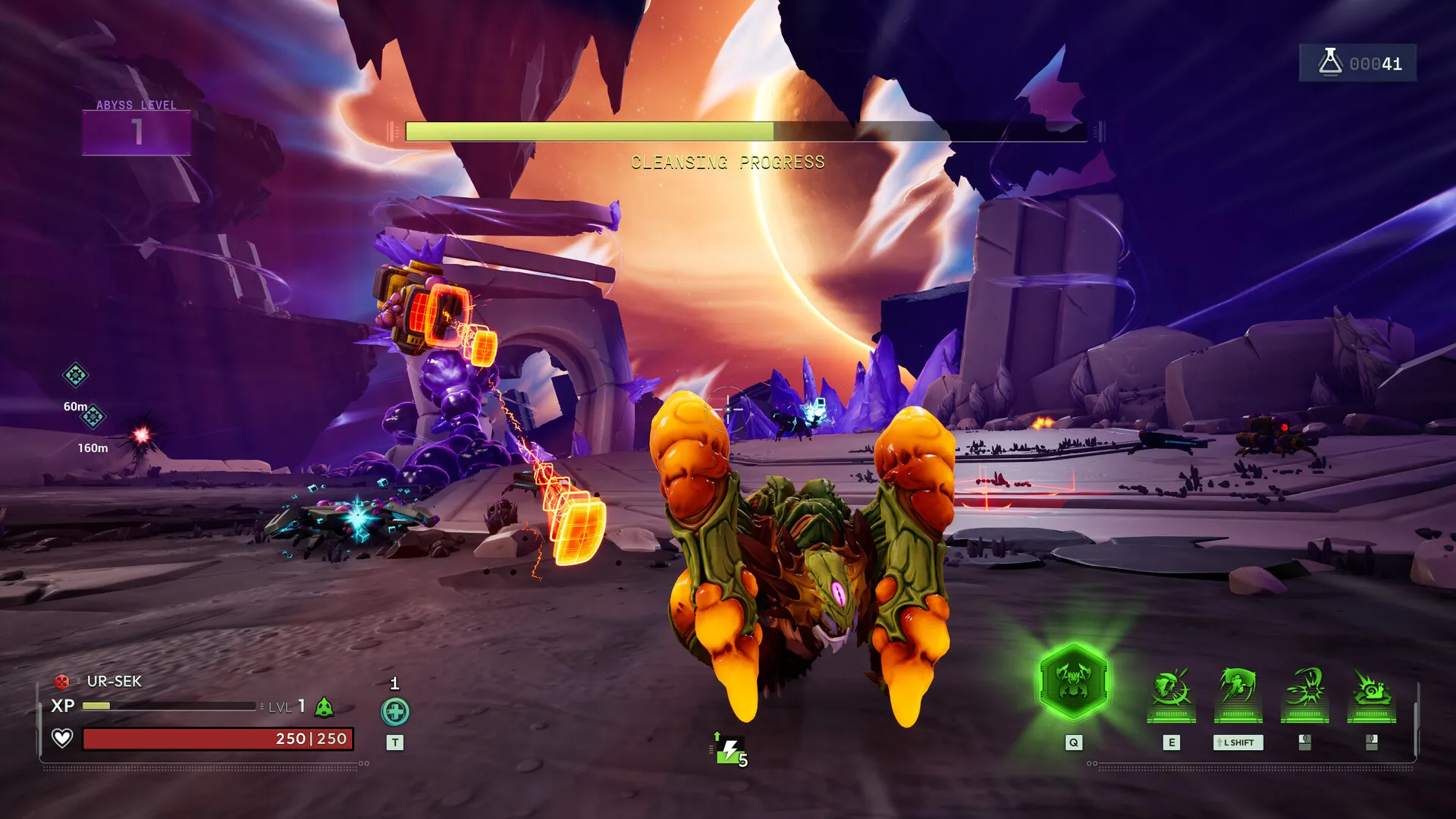 A voidling targeting a boss in Voidling Bound