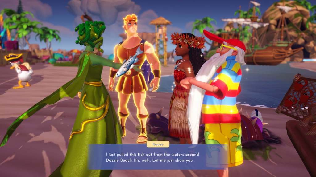 Talking to moana merlin and hercules in disney dreamlight valley