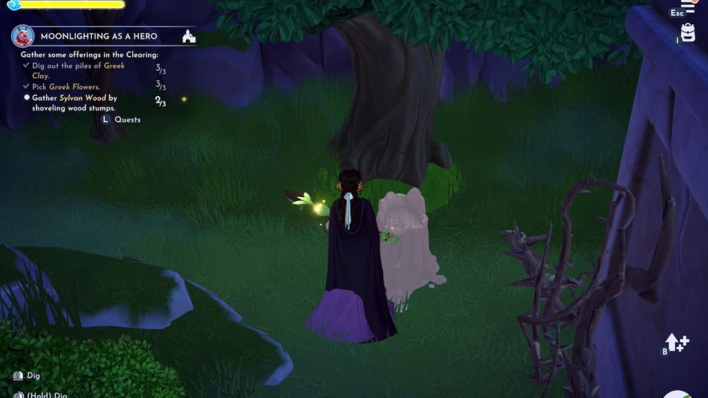 Phil quest tree stump in disney dreamlight valley