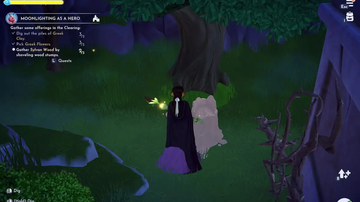Phil quest tree stump in disney dreamlight valley