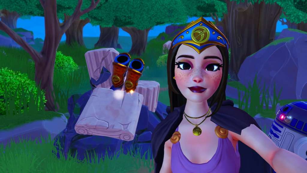 winged boots in marble in disney dreamlight valley