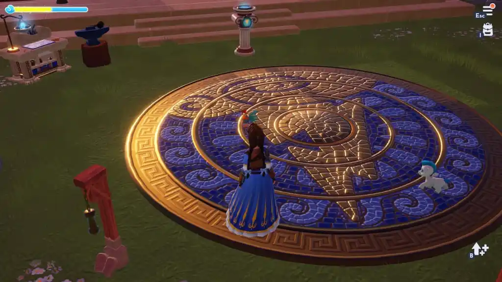 Completed version of Zeus puzzle in disney dreamlight valley