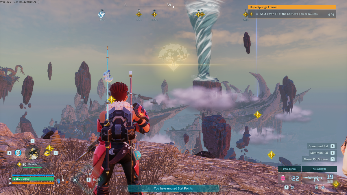 Player in Sunreach in Palworld