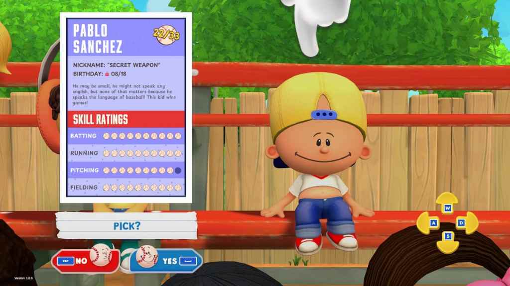 Pablo Sanchez in Backyard Baseball 2026