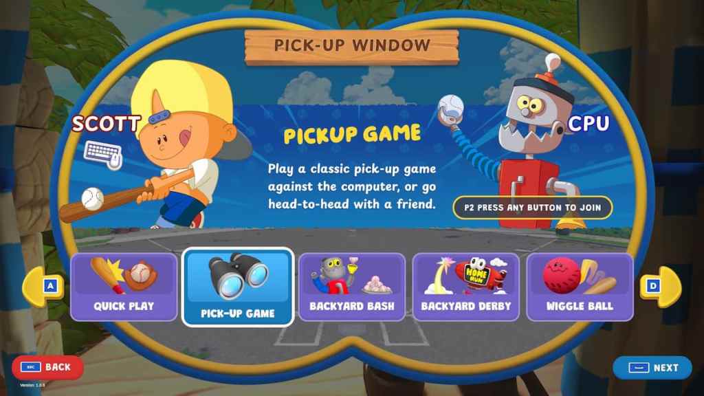 Backyard Baseball 2026 modes