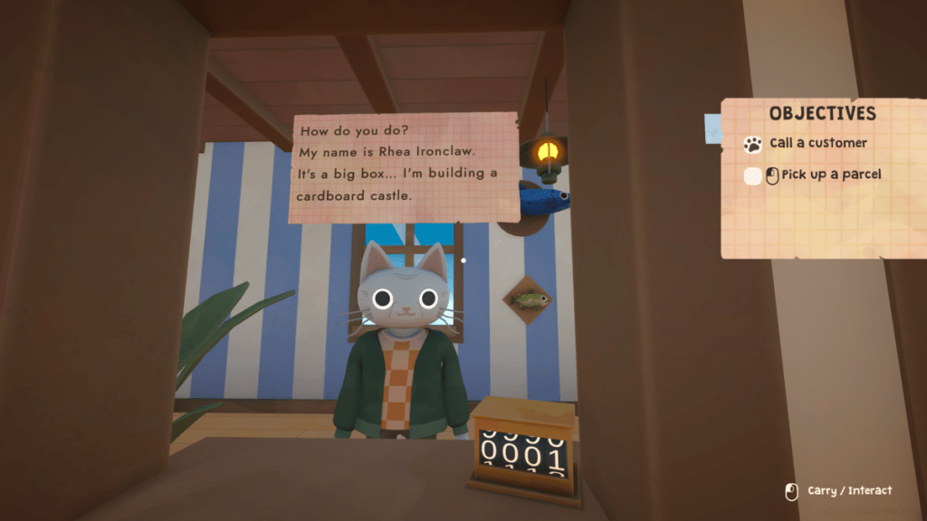 A customer in Cat Mail Co. 
