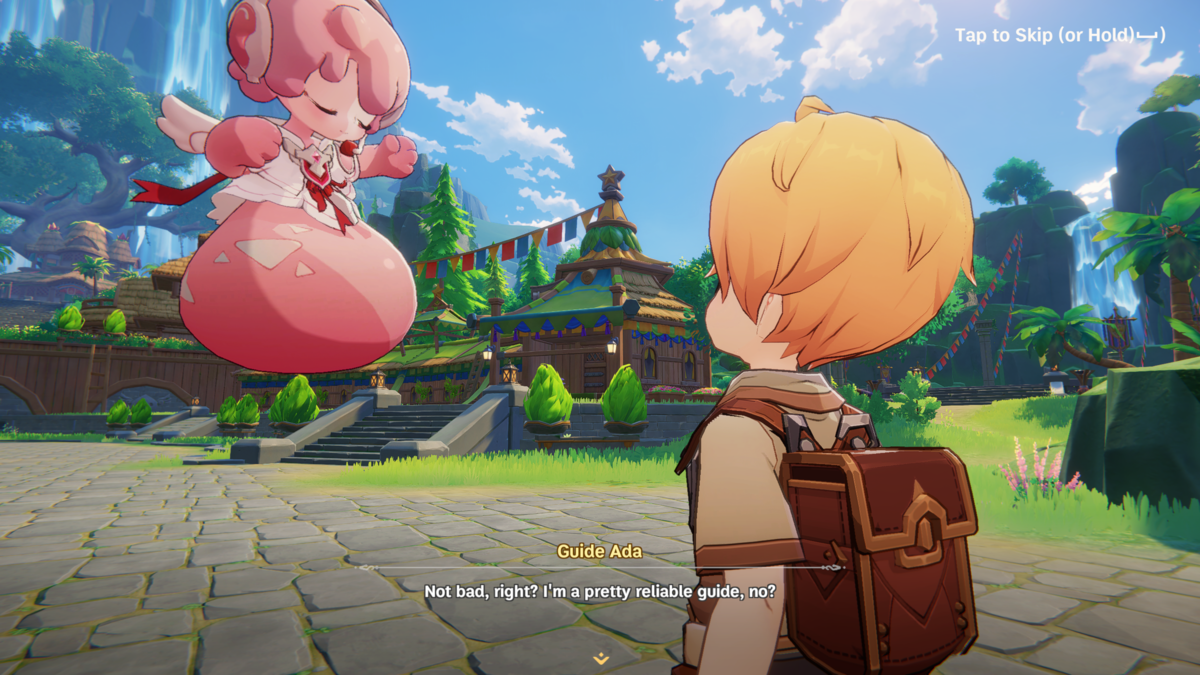 Player interacting with a NPC in Ragnarok: The New World