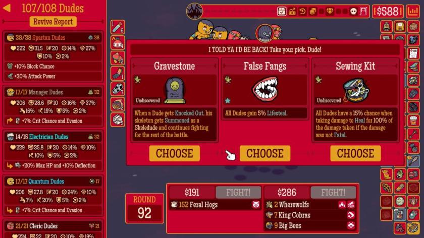 Choosing between three Relics