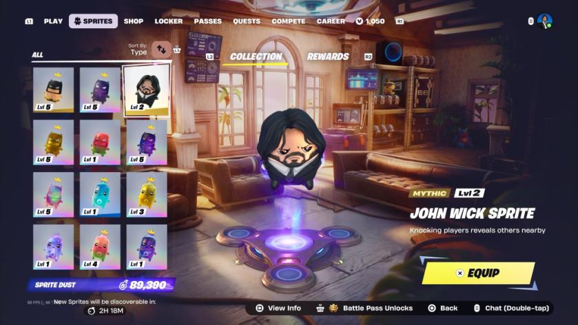 John Wick Sprite in Fortnite