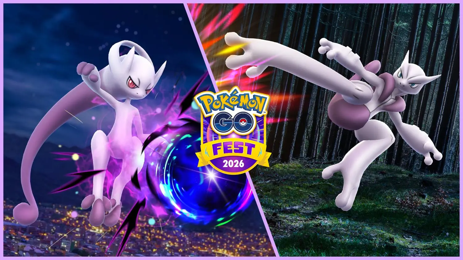 Mega Mewtwo Y and X appear in a promotional image for Pokemon Go