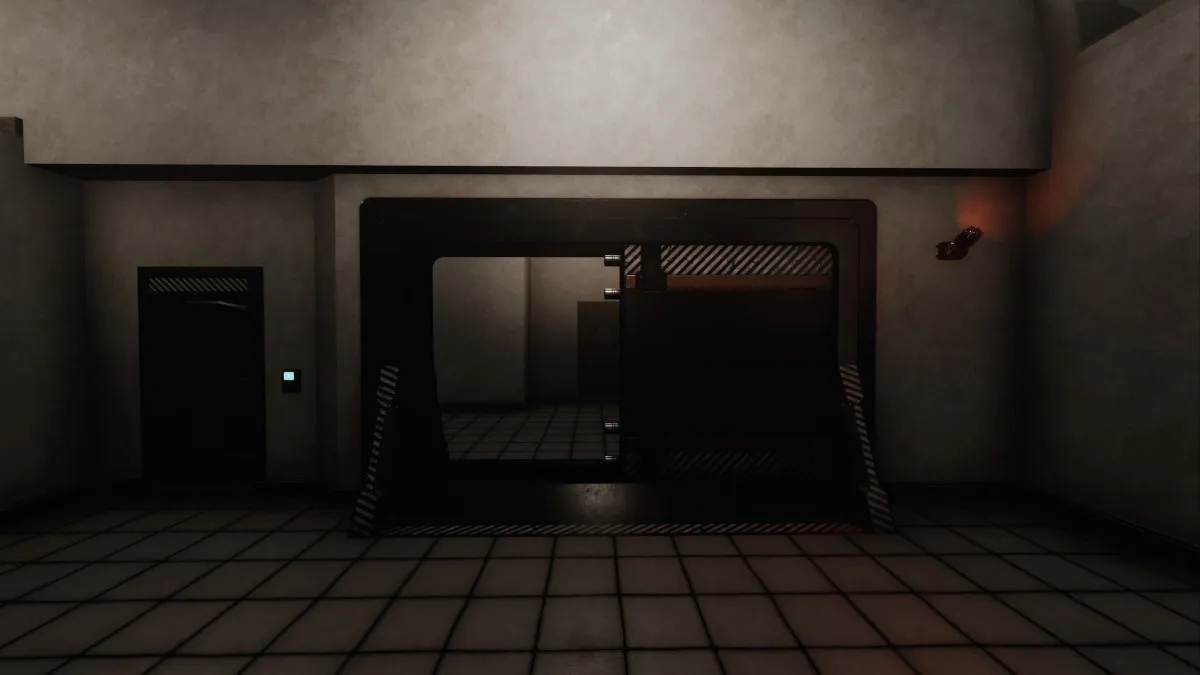 A door inside the facility in SCP-Containment Breach